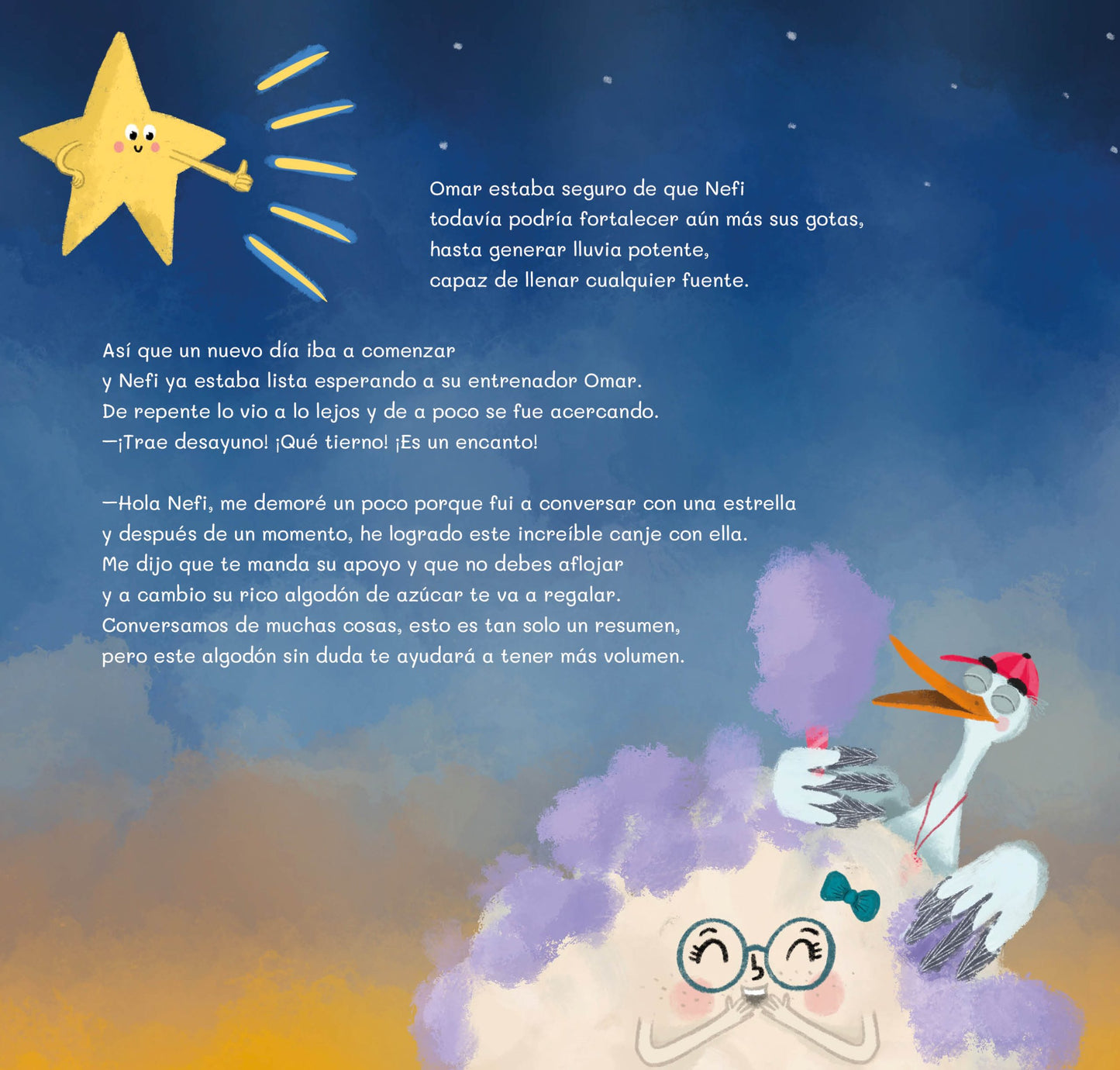 Libro Nefi, la nube que quería hacer llover (Hablar sobre frustración, deseos y paciencia)