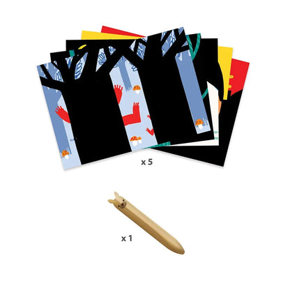 Láminas para Raspar animales (Ayuda a calmarse)