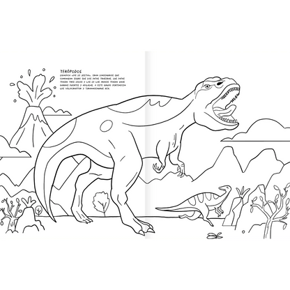 Dinosaurios en acción (Pintar y armar)