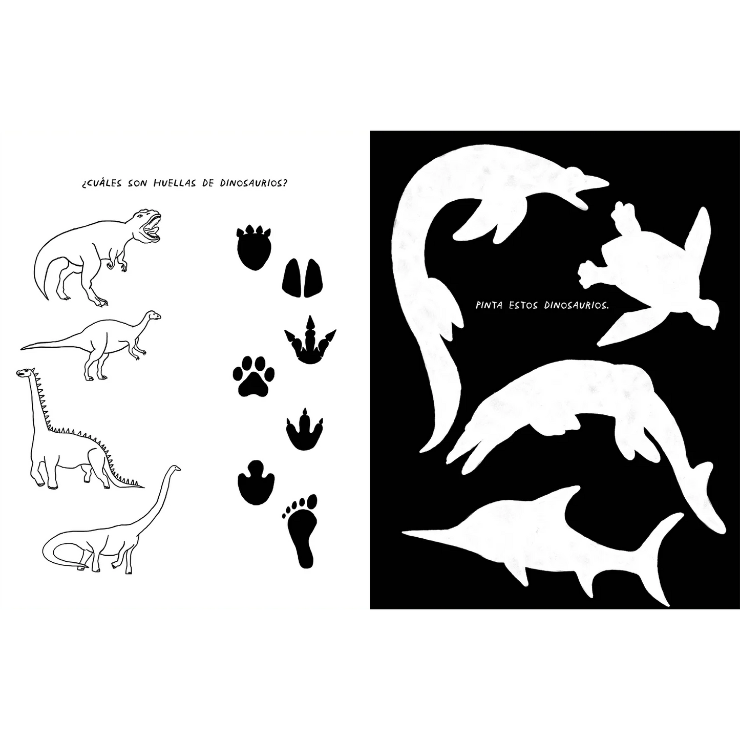 Dinosaurios en acción (Pintar y armar)