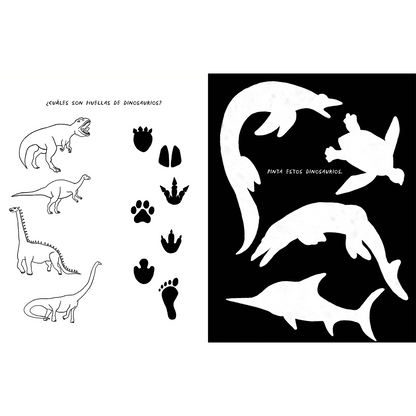 Dinosaurios en acción (Pintar y armar)