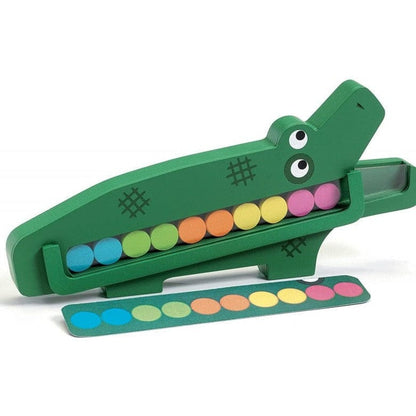 Juego educativo de madera Crococroc (seguir patrones)