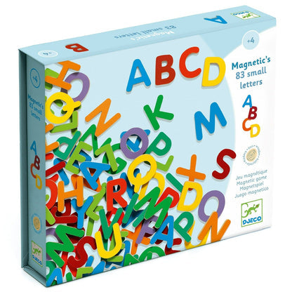 Figuras magnéticas de madera 83 Letras