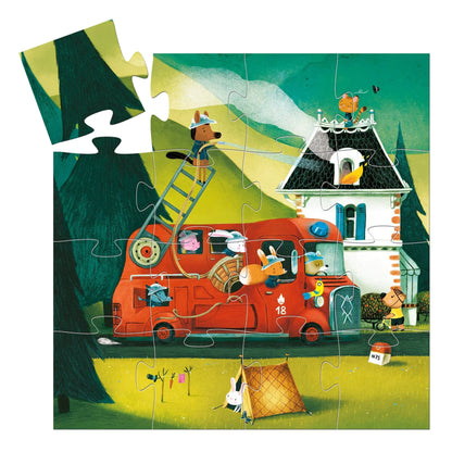 Puzzle Bombero 16 piezas