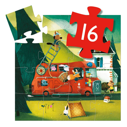 Puzzle Bombero 16 piezas