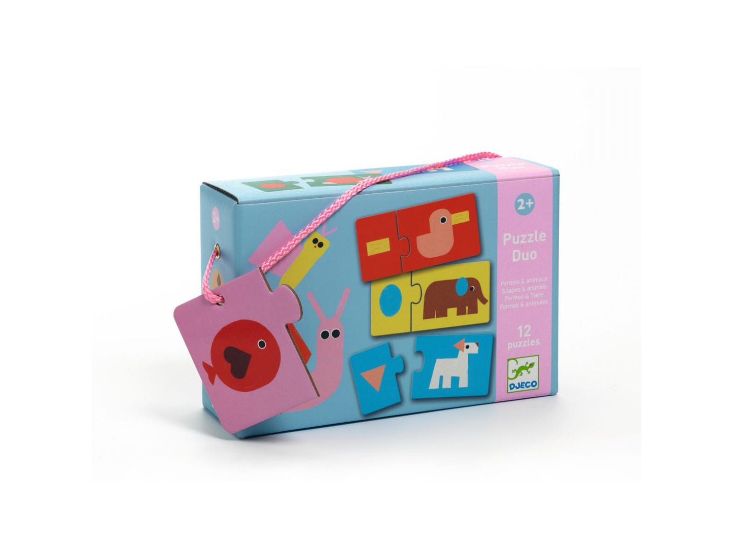 Puzzle Duo Formas y Animales (Reconocer formas y animales)