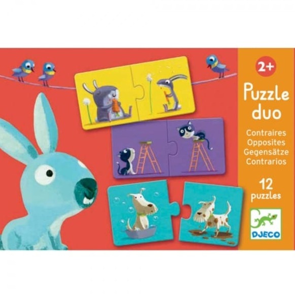 Puzzle Educativo Opuestos