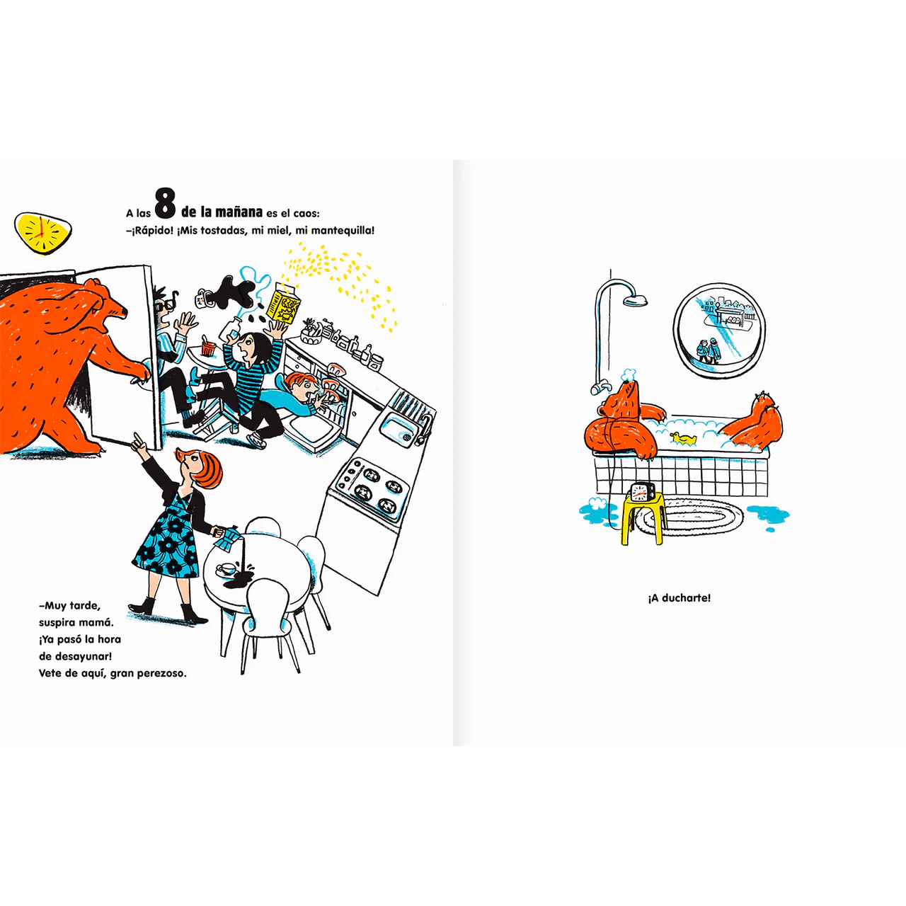 El oso contra el reloj (Ayuda a desarrollar la noción del tiempo, la autonomía y la resolución de problemas.)