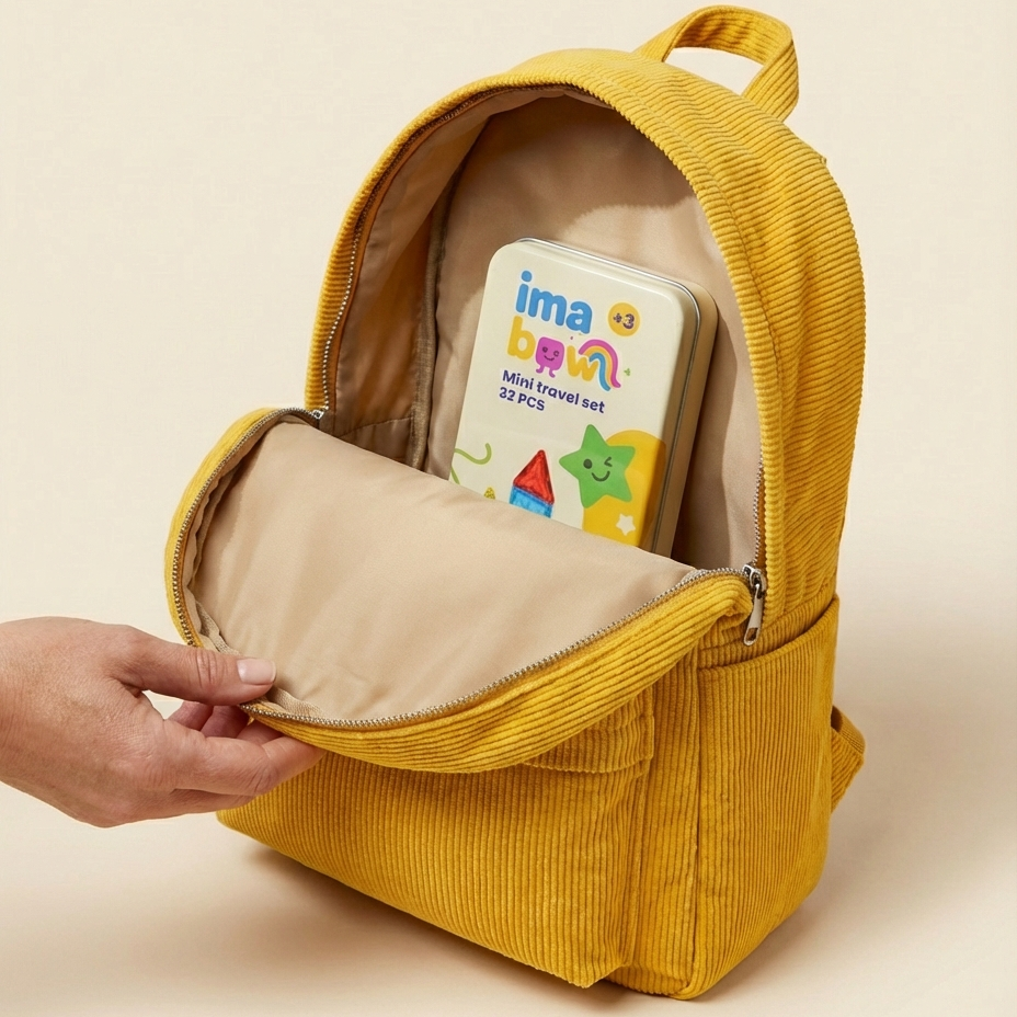 Mini imanes 32 piezas en caja metálica, set de viaje