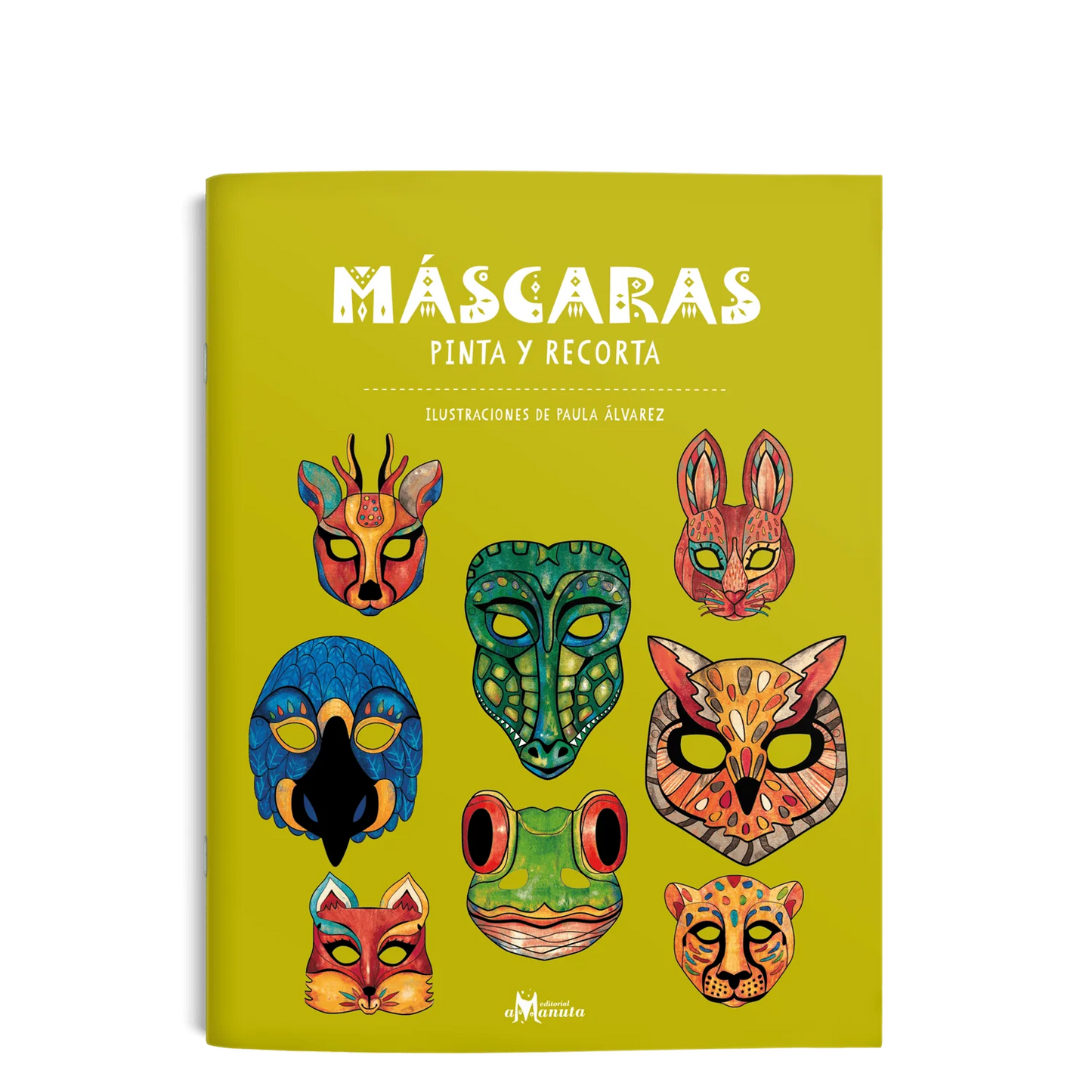 Máscaras Pinta y recorta (Manualidades)