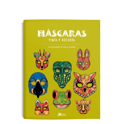 Máscaras Pinta y recorta (Manualidades)