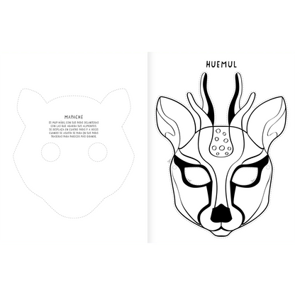 Máscaras Pinta y recorta (Manualidades)