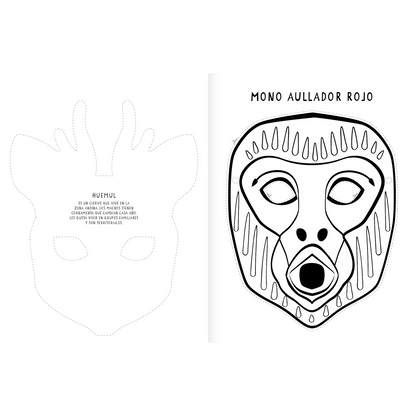 Máscaras Pinta y recorta (Manualidades)